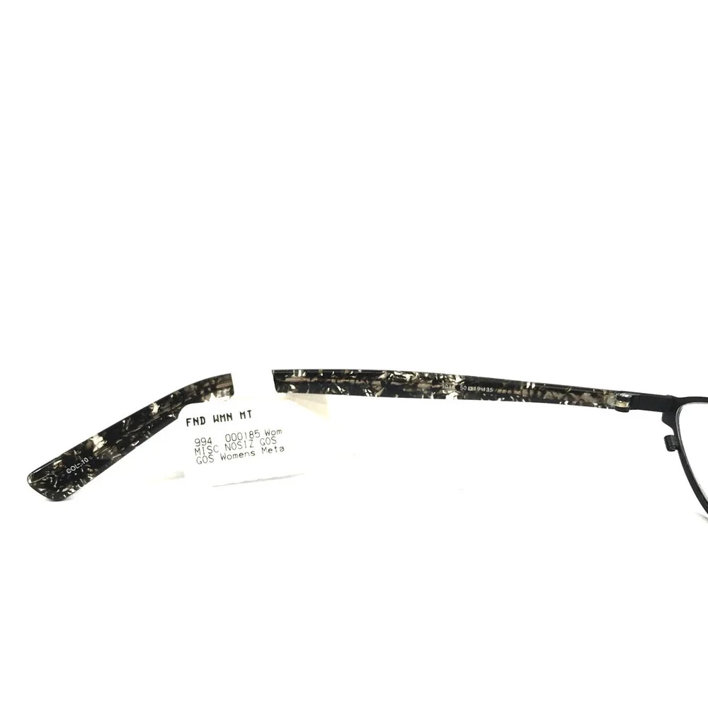 ogi Petite Eyeglasses Frames 9018 COL. 10 Black Marble Wire Rim 50-19-135
